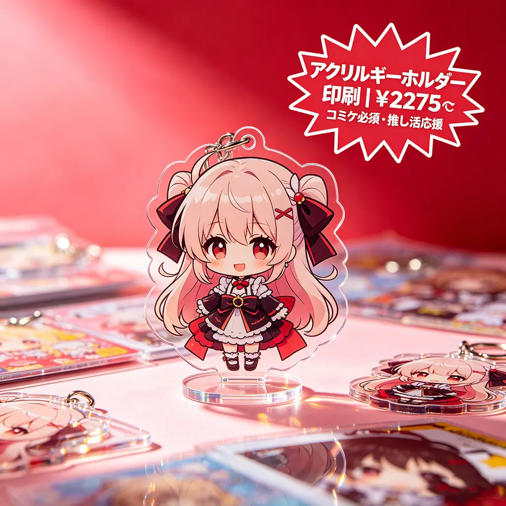 アクリルキーホルダー - 透明・2mm/3mm・キャラ形状