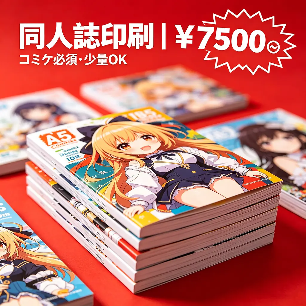 同人誌印刷 - A5/B5対応・表紙フルカラー