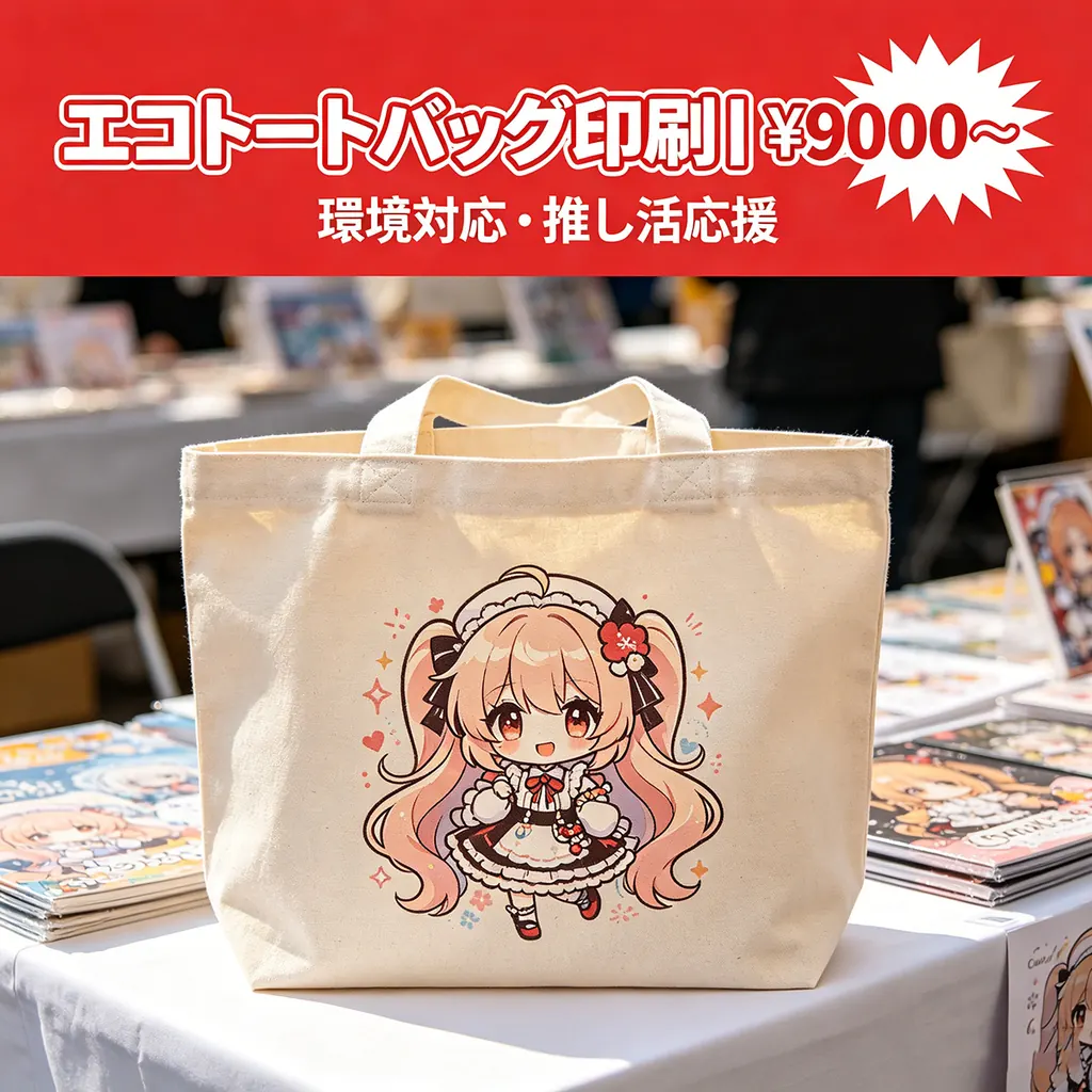 エコトートバッグ - オーガニックコットン・シルク印刷