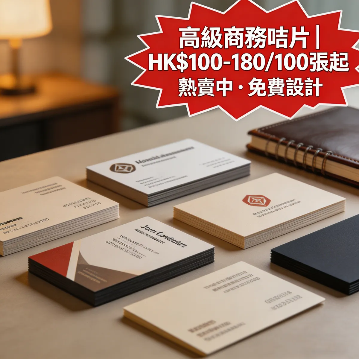 香港高級商務咭片印刷 | 採用300g高級銅版紙，配合專業四色印刷，展現企業 | ZprintPro智印云