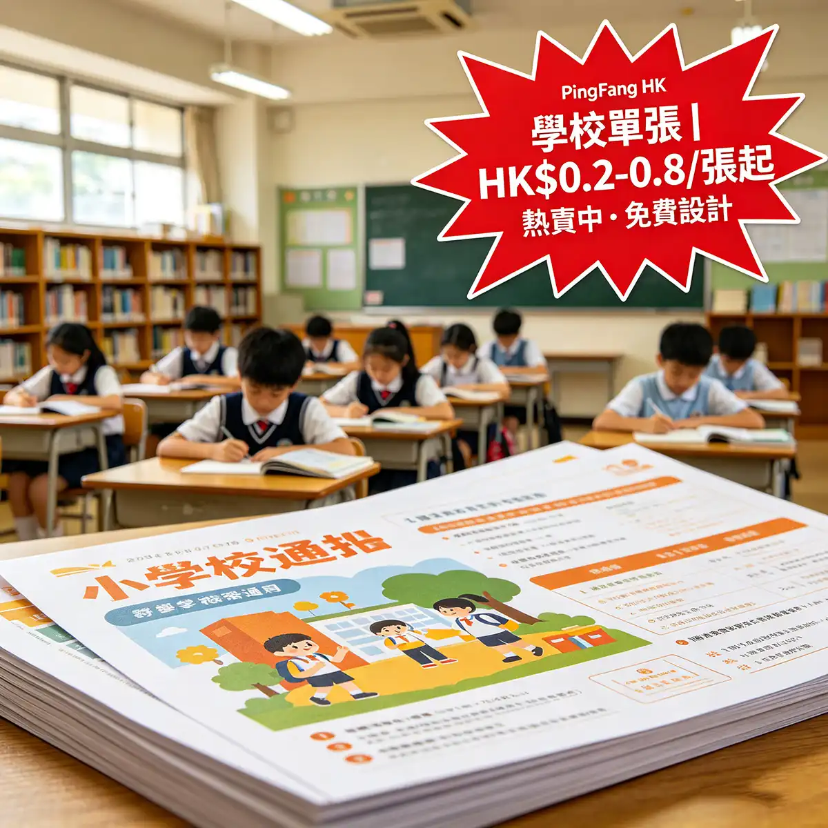 學校單張