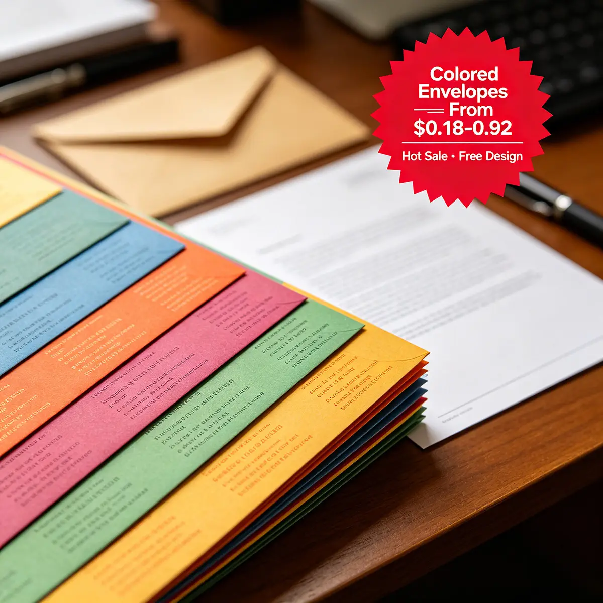 Colored Envelopes Printing Hong Kong | Colorful printing, strong visual ap | ZprintPro - 3