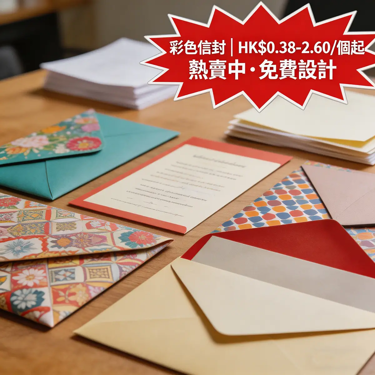 香港彩色信封印刷 | 彩色印刷，視覺吸引力強。適合邀請函、賀卡、營銷郵件 | ZprintPro智印云 - 4