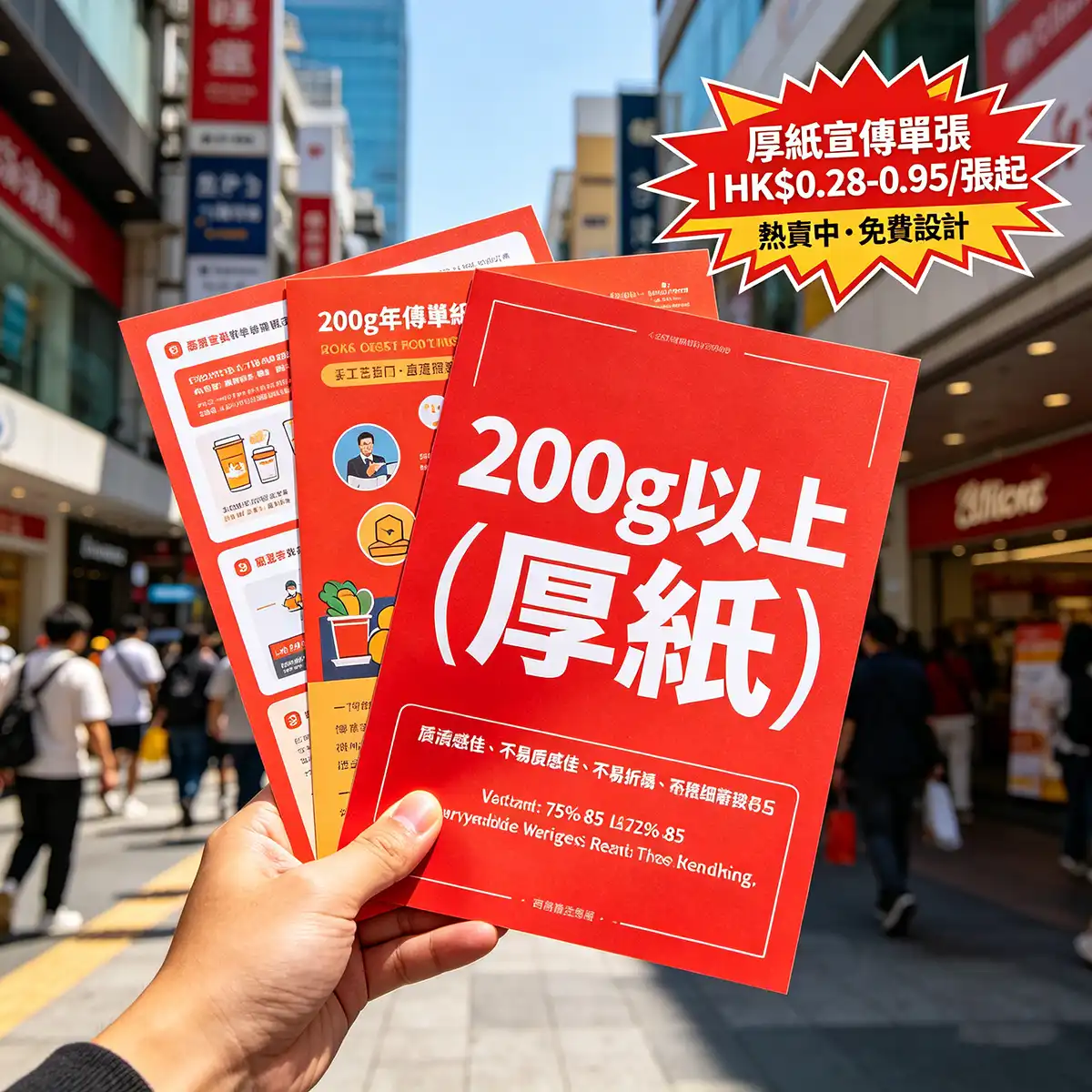 厚紙宣傳單張