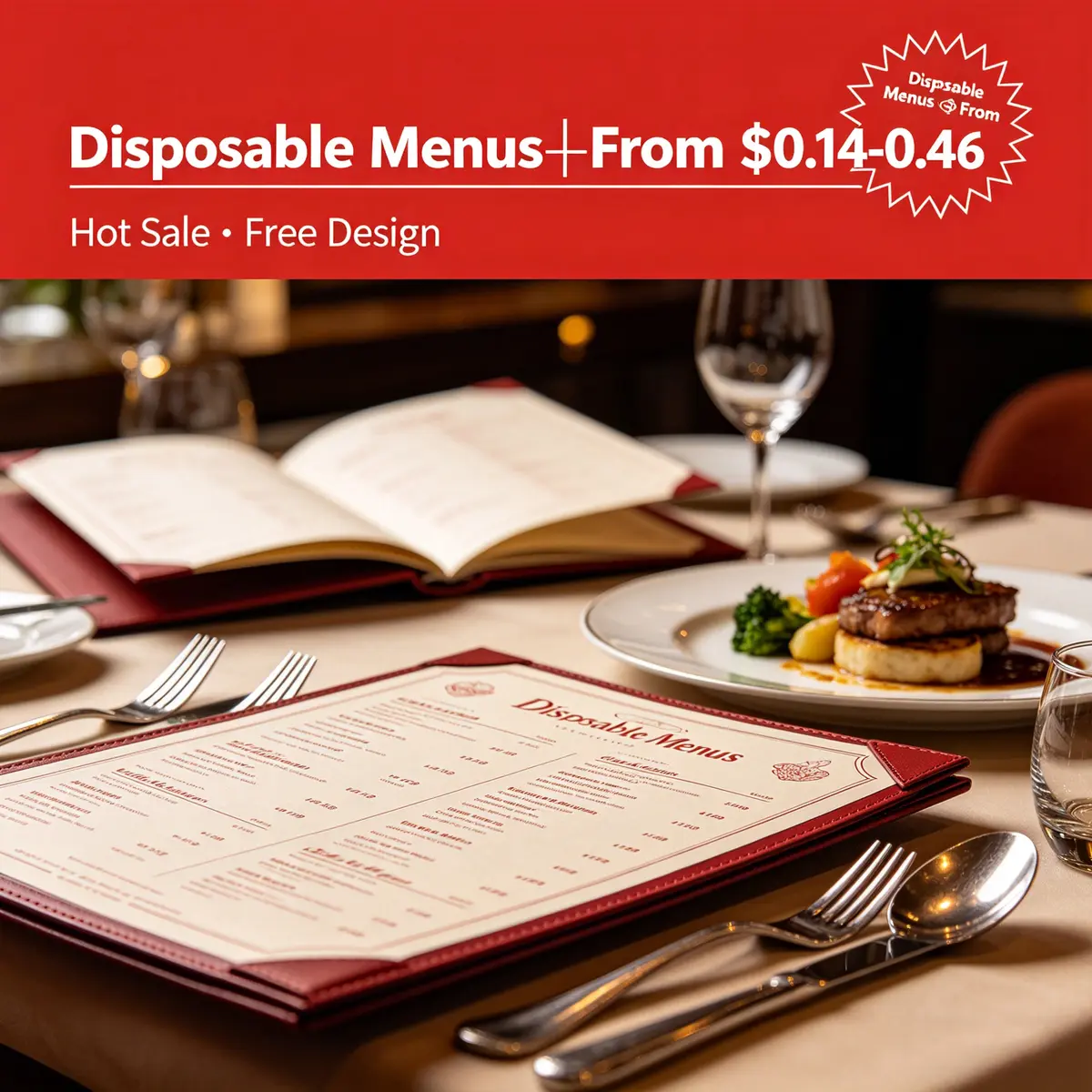 Disposable Menus