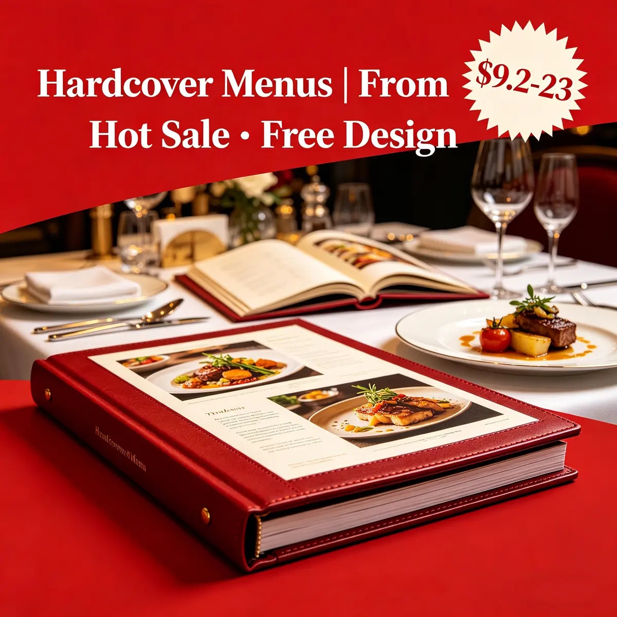 Hardcover Menus
