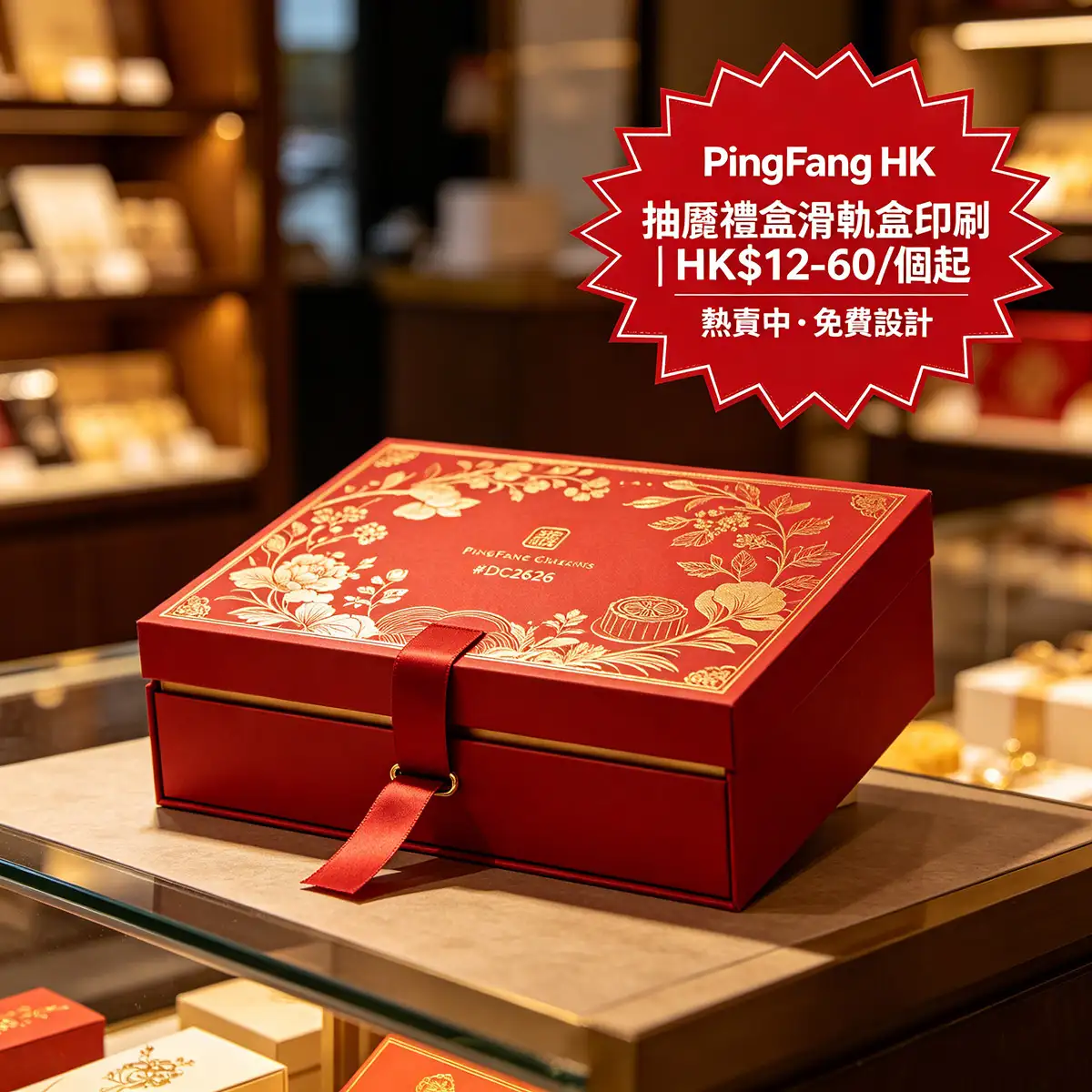 抽屜禮盒滑軌盒印刷