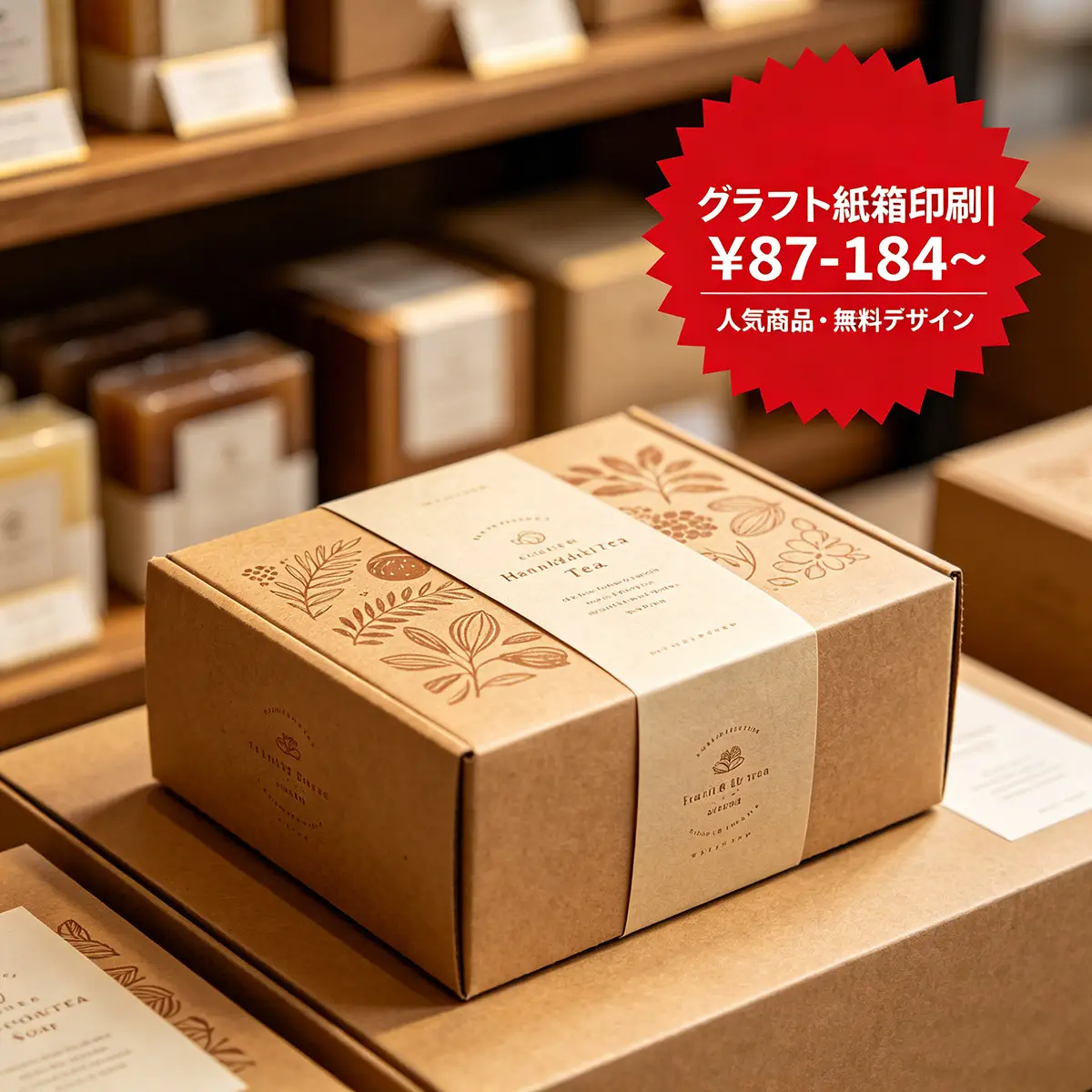 クラフト紙箱印刷