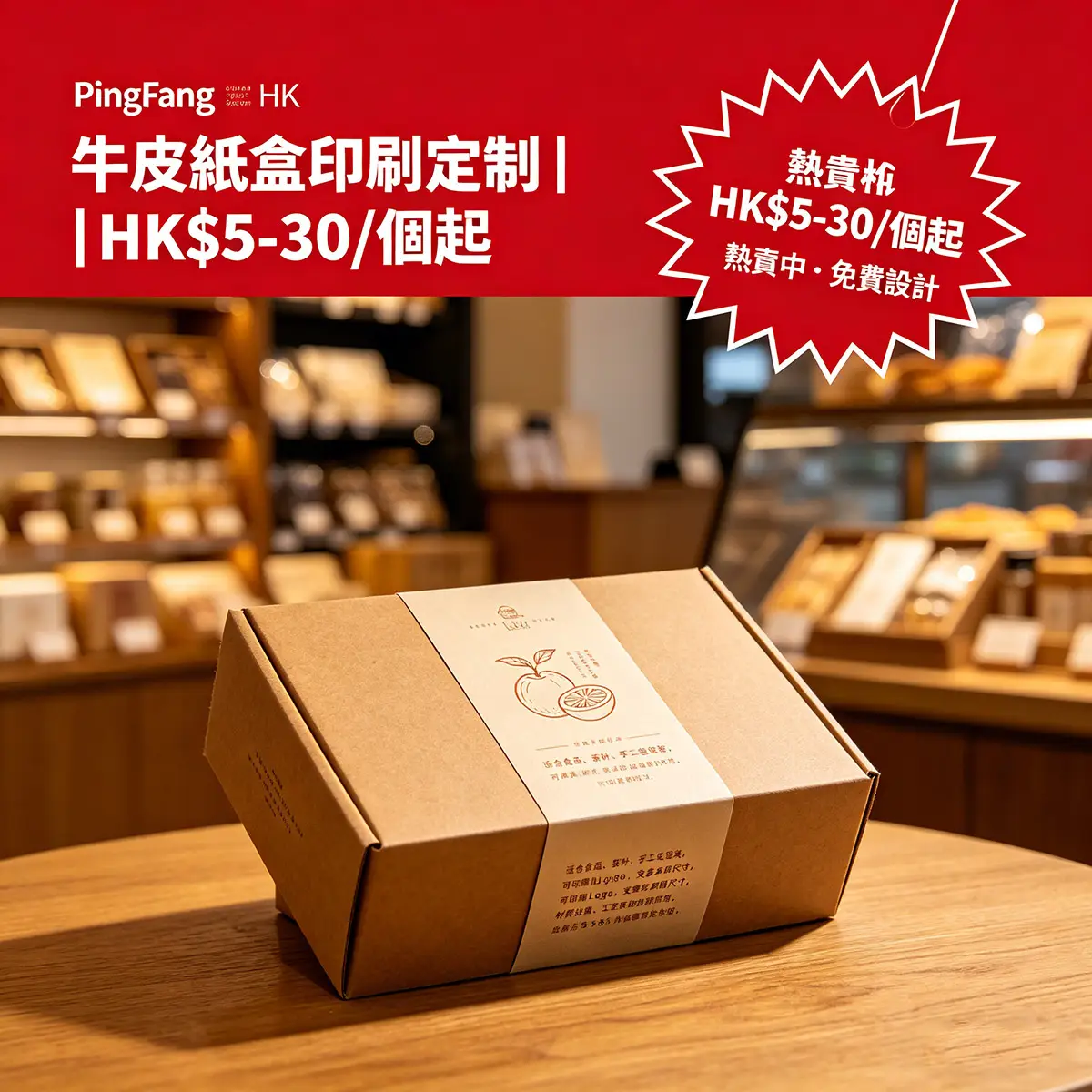 牛皮紙盒印刷定制