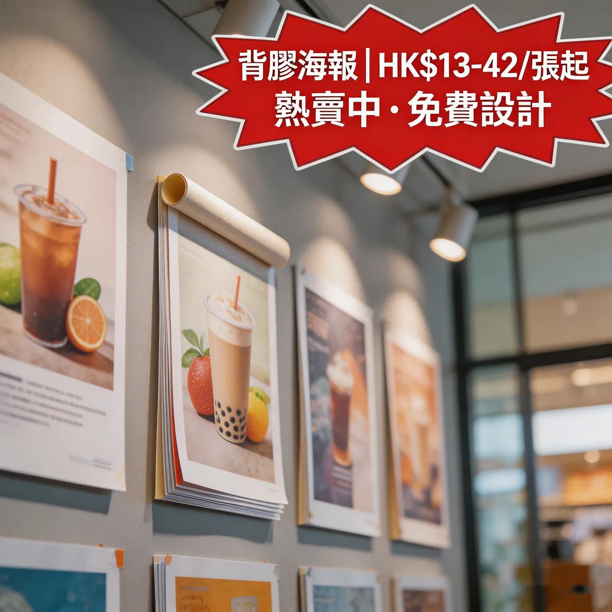 背膠海報