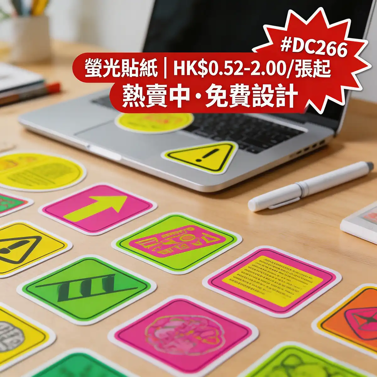 螢光貼紙