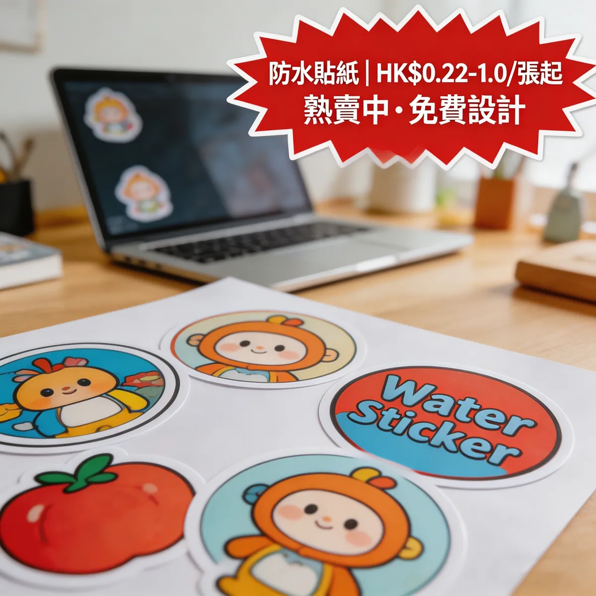 香港防水貼紙印刷 | PVC材質防水貼紙，具有出色的防水、防曬、耐磨性能 | ZprintPro智印云