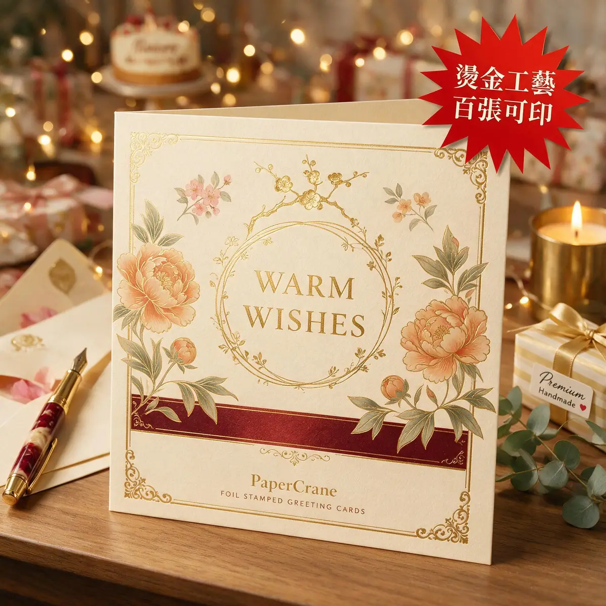 燙金/燙銀賀卡 10個起印 5-7天 · 智印港 · 產品 · 香港印刷 · 香港印刷專家 · 智印港
